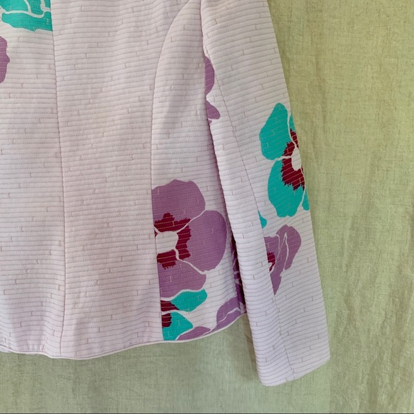 Vintage Blush Floral Quilted Blazer | Size XS - S - Picture 3 of 8